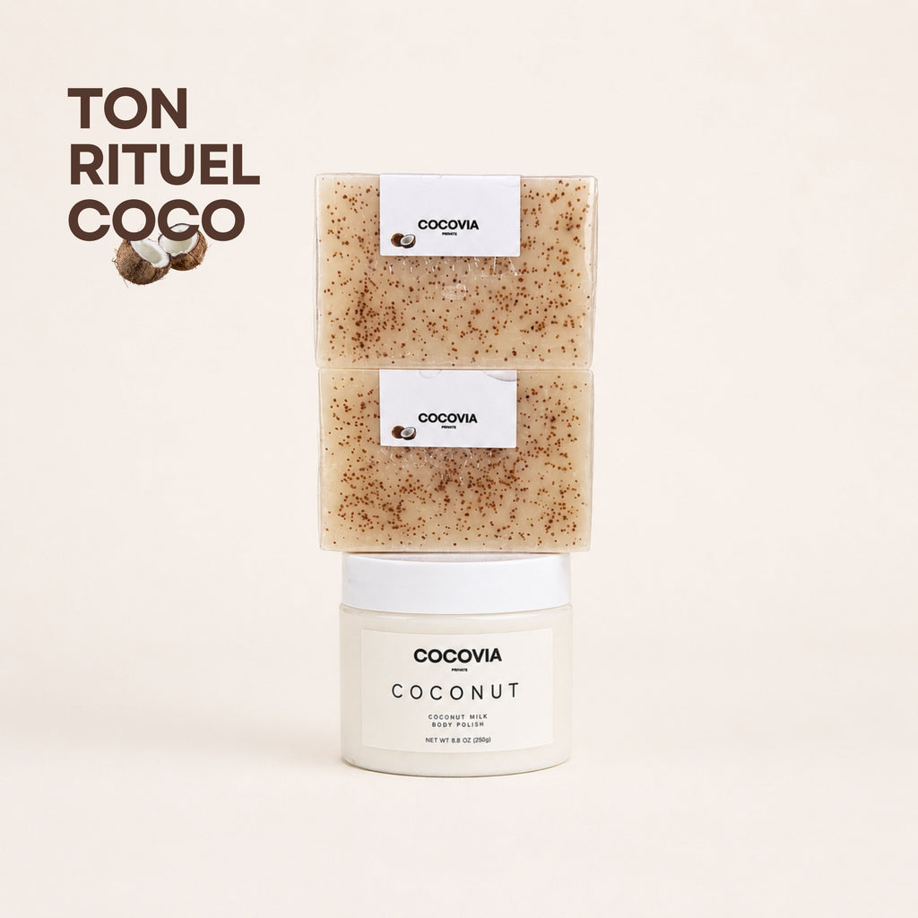 Rituel Éclat & Douceur – Coffret Soin Complet Gommage & savons - COCOVIA Private